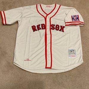 Ted Williams Boston Red Sox Jersey Mens XL NWT 1939 Home Cream